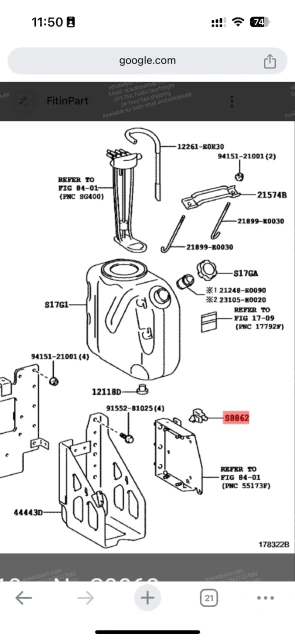 HINO 700 PROFIA TRUCK UREA WATER TANK BOLT 21899-E0030 S886251110