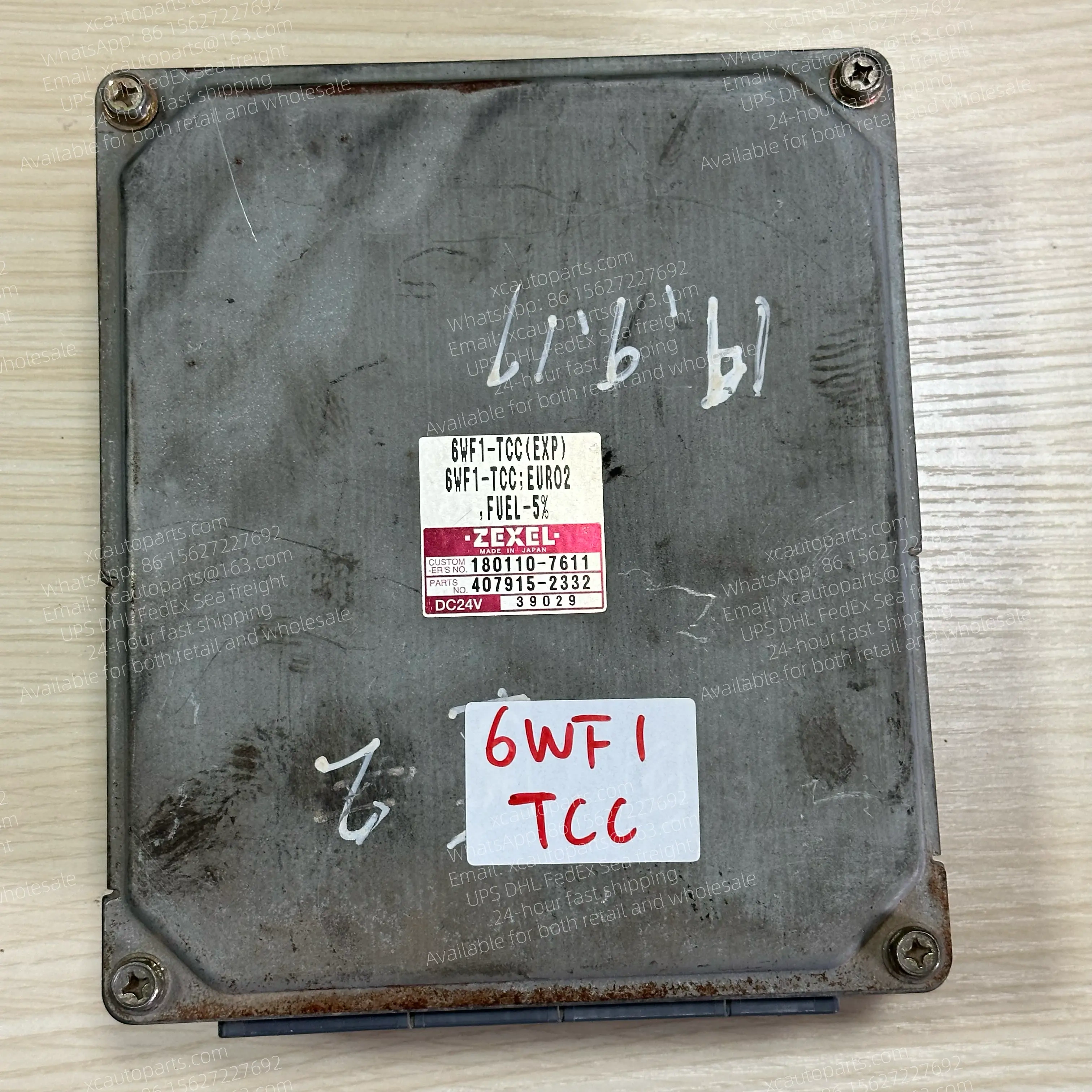ISUZU TRUCK 6WF1 6WF1-TCC ENGINE ECM ECU USED 180110-7611 407915-2332