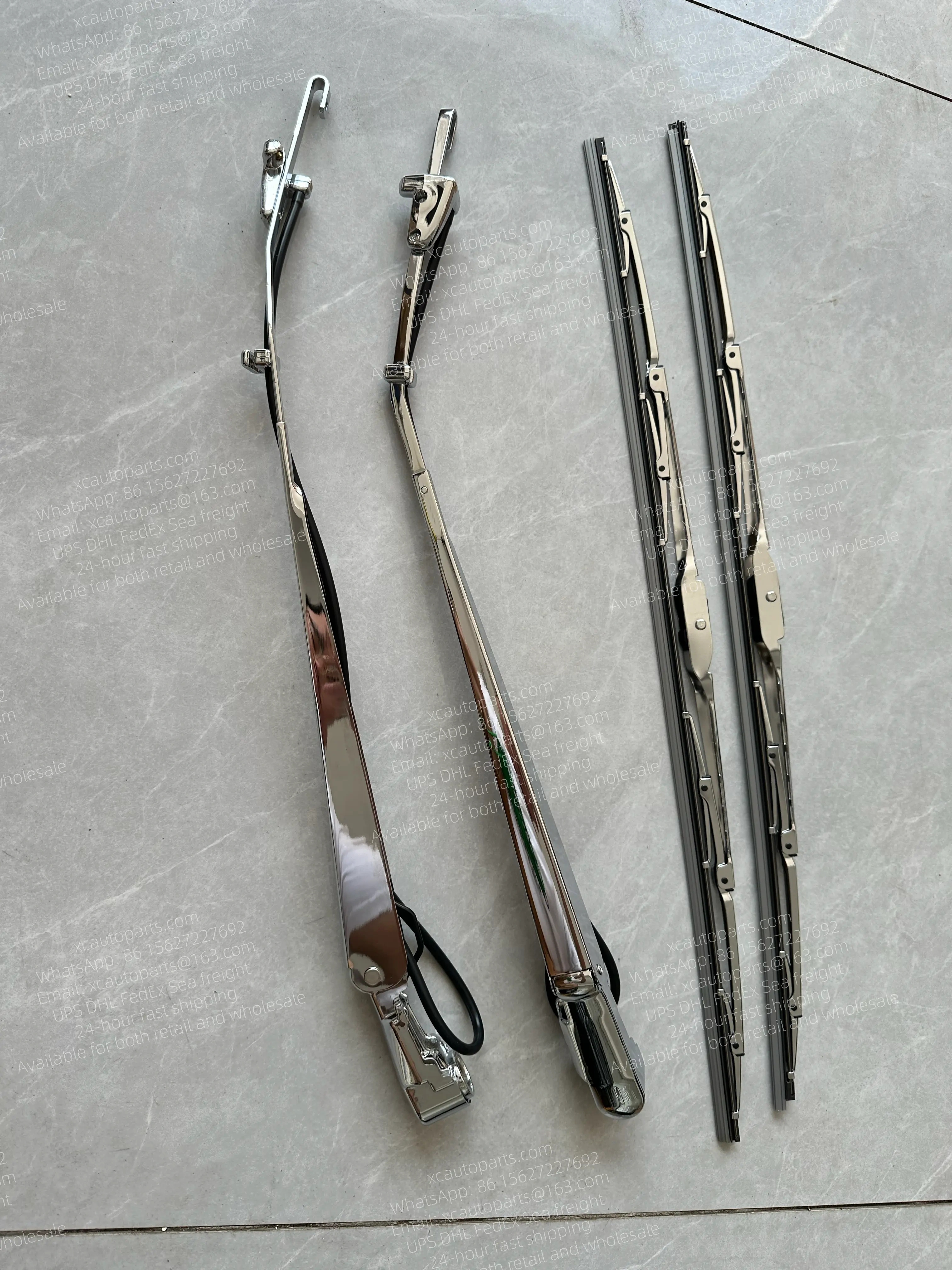 1 SET HINO 500 RANGER TRUCK CHROME WIPER ARM SET STANDARD CAB