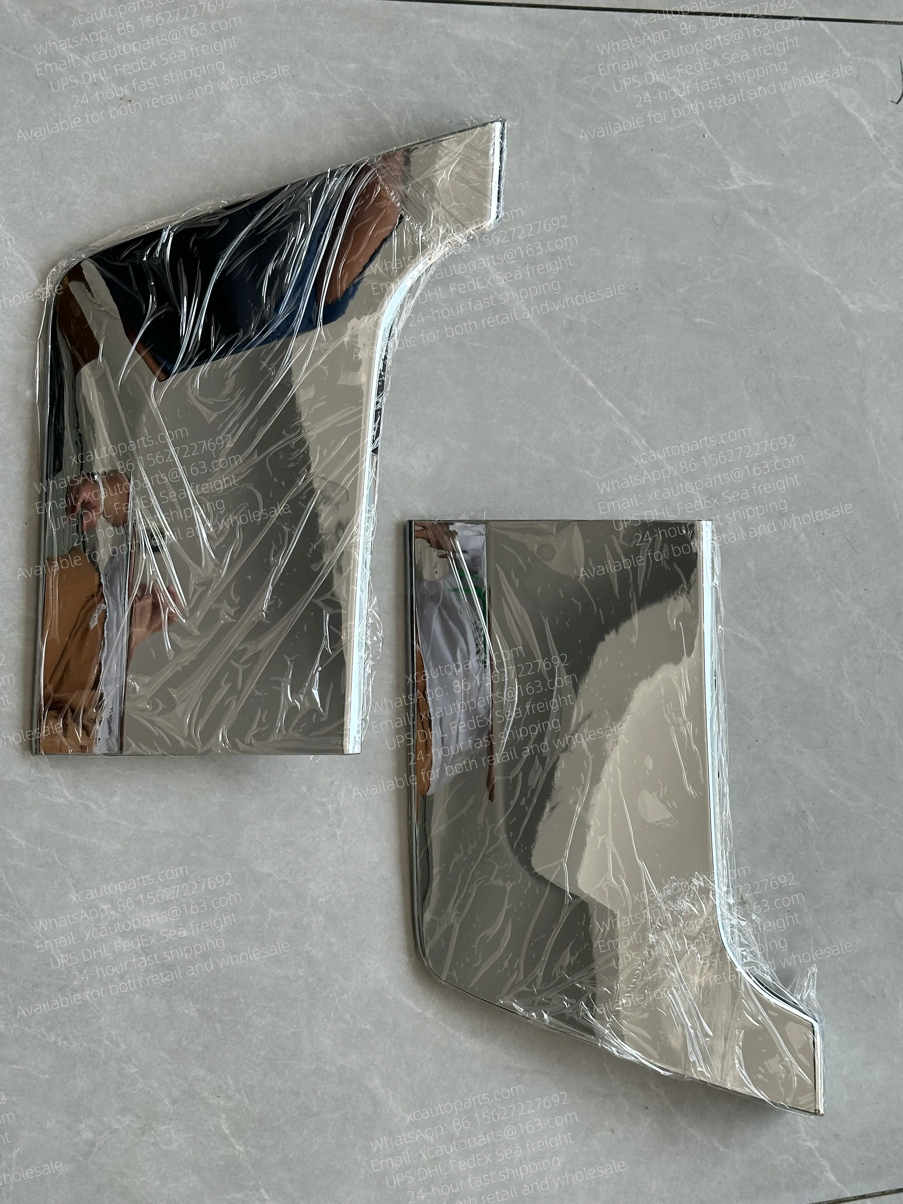 1 PAIR=2 PC MITSUBISHI FUSO F420 SUPER GREAT TRUCK CHROME BUMPER TRIM