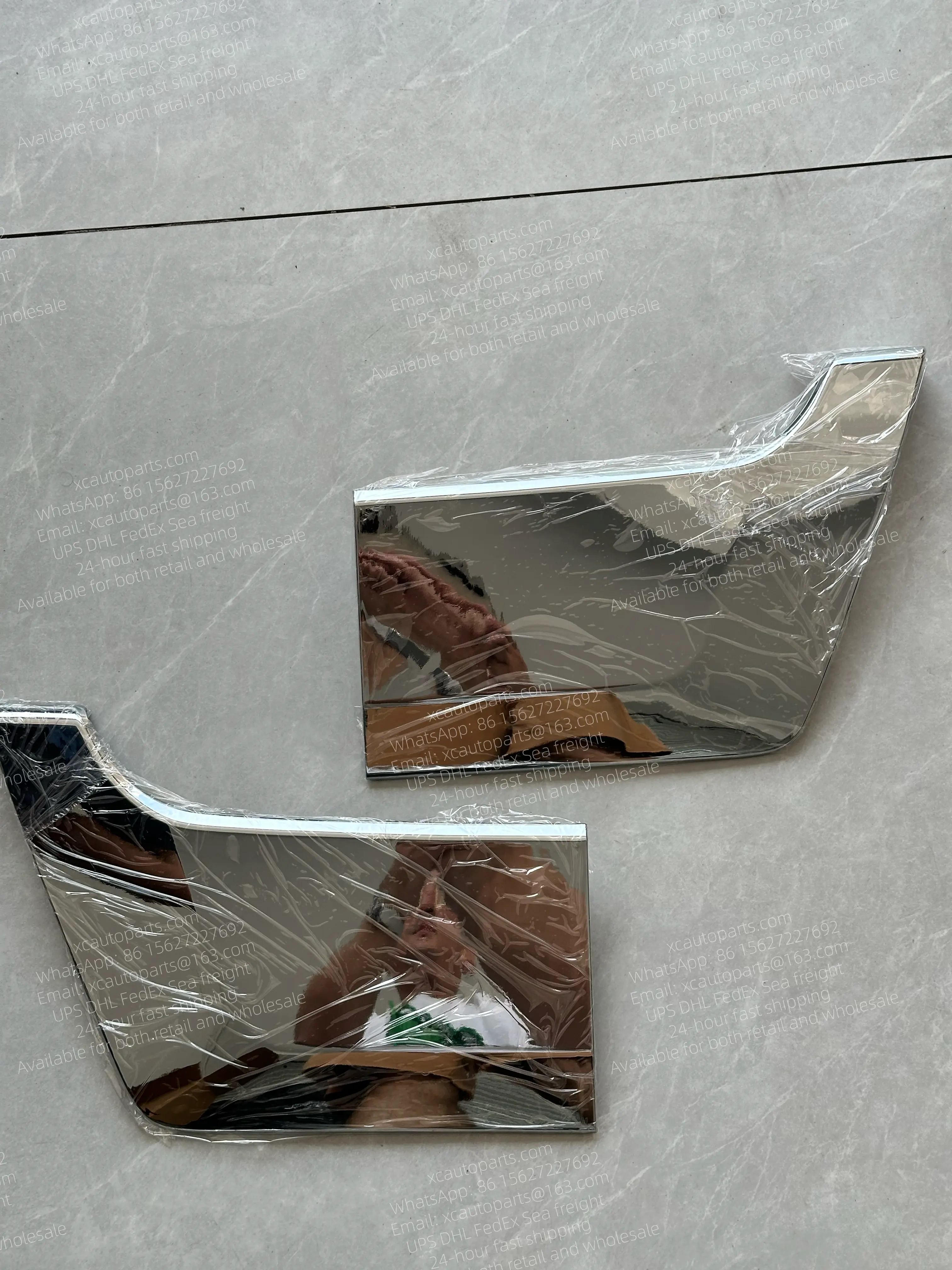 1 PAIR=2 PC MITSUBISHI FUSO F420 SUPER GREAT TRUCK CHROME BUMPER TRIM