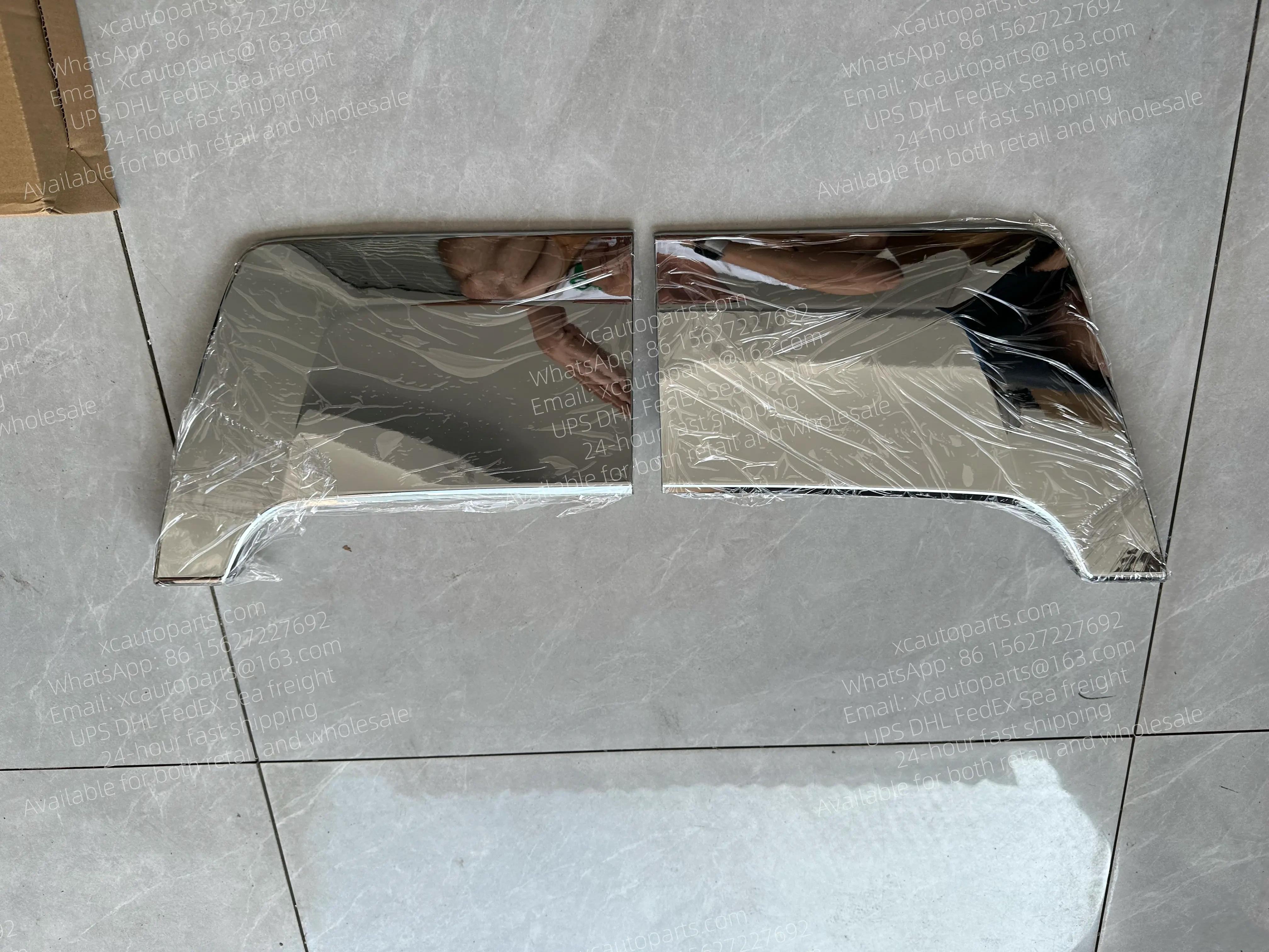 1 PAIR=2 PC MITSUBISHI FUSO F420 SUPER GREAT TRUCK CHROME BUMPER TRIM