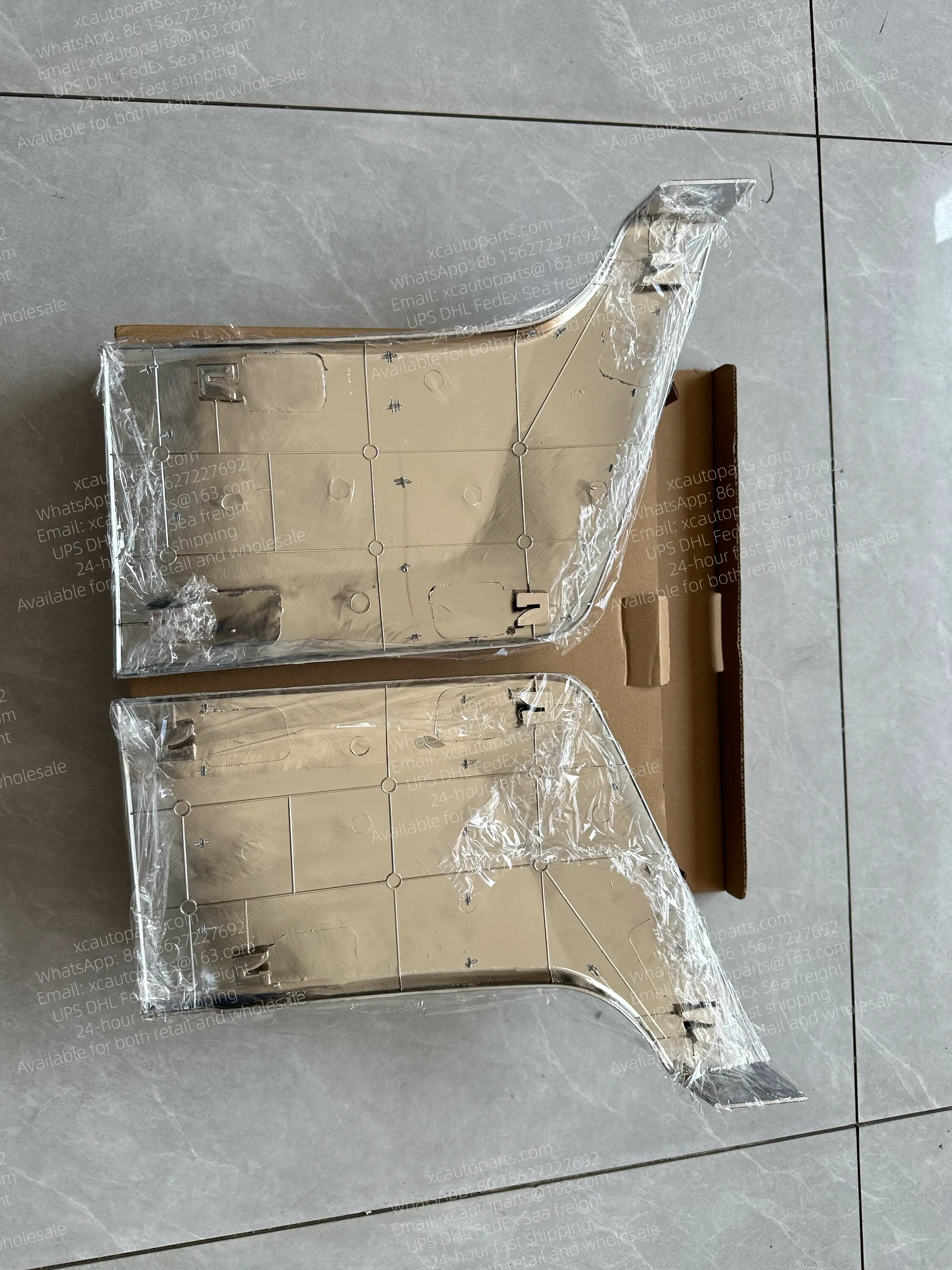 1 PAIR=2 PC MITSUBISHI FUSO F420 SUPER GREAT TRUCK CHROME BUMPER TRIM