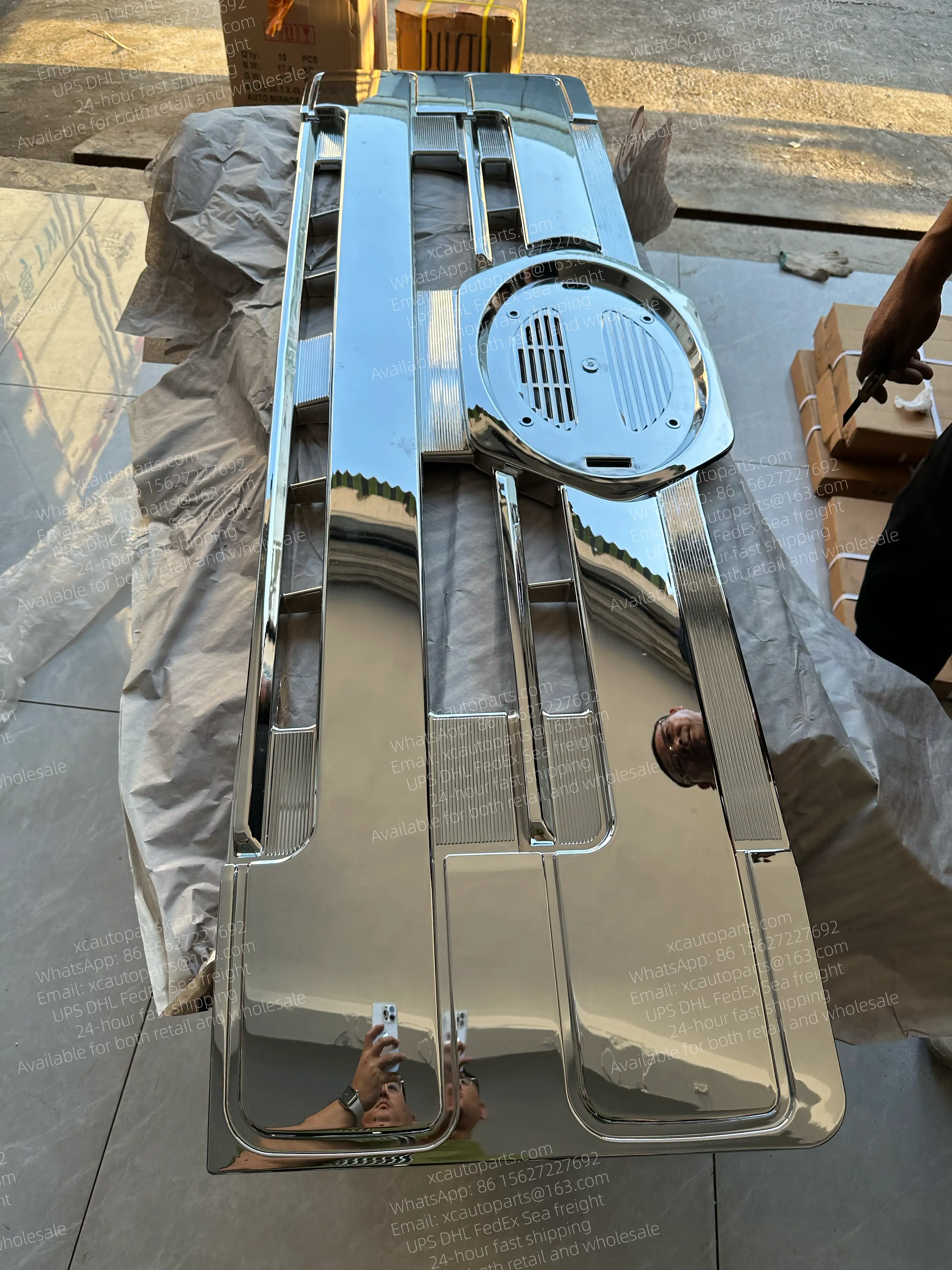 1 SET=2 PC HINO 700 PROFIA TRUCK CHROME GRILLE