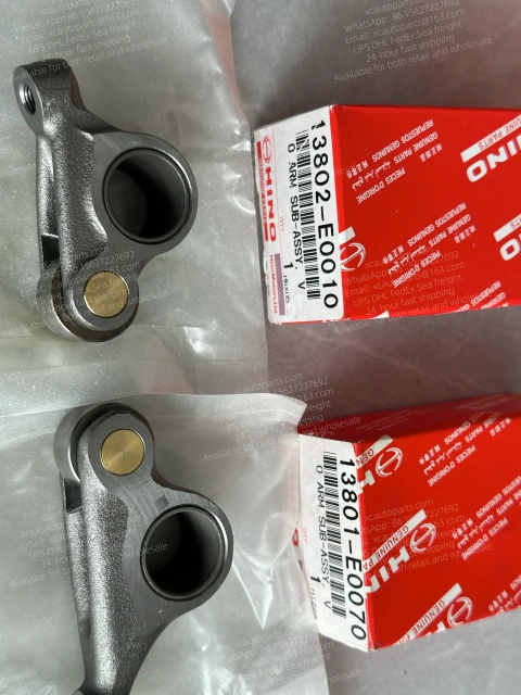 HINO J08E ENGINE VALVE ROCKER GENUINE PARTS 13802-E0010 13801-E0070 1 PAIR