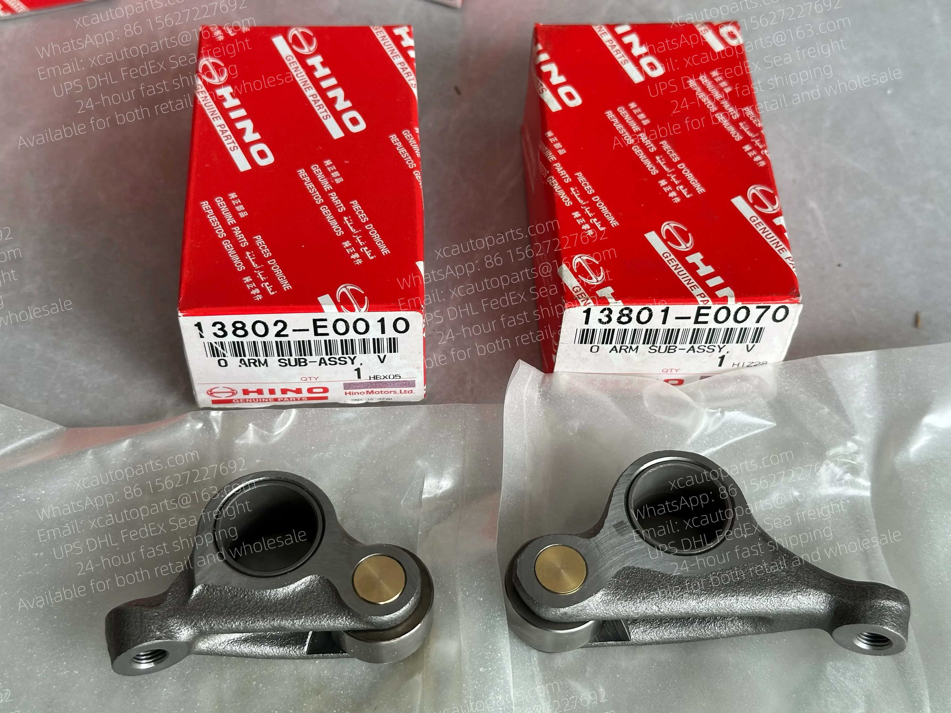 HINO J08E ENGINE VALVE ROCKER GENUINE PARTS 13802-E0010 13801-E0070 1 PAIR
