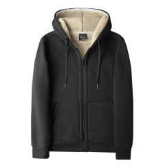 Thickened Fleece Men's Zip-Up Jacket