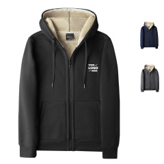 Thickened Fleece Men's Zip-Up Jacket