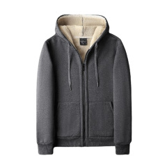 Thickened Fleece Men's Zip-Up Jacket