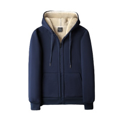Thickened Fleece Men's Zip-Up Jacket