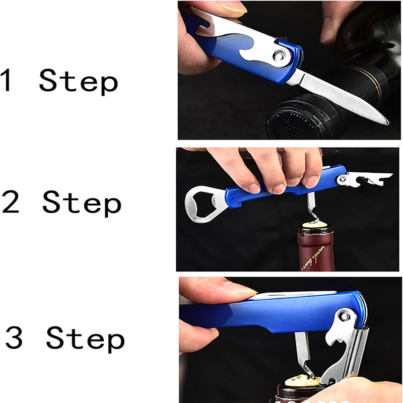 Corkscrew Bottle Opener and Knife