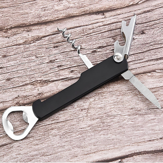 Corkscrew Bottle Opener and Knife