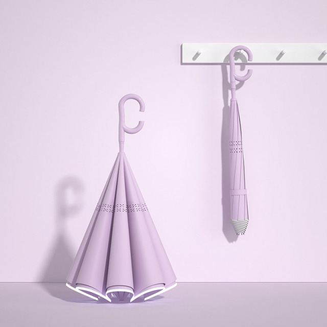Deluxe Inverted Reverse Umbrella