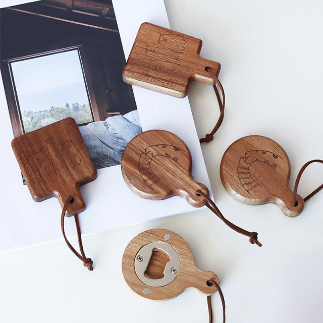 Wood Beer Bottle Opener