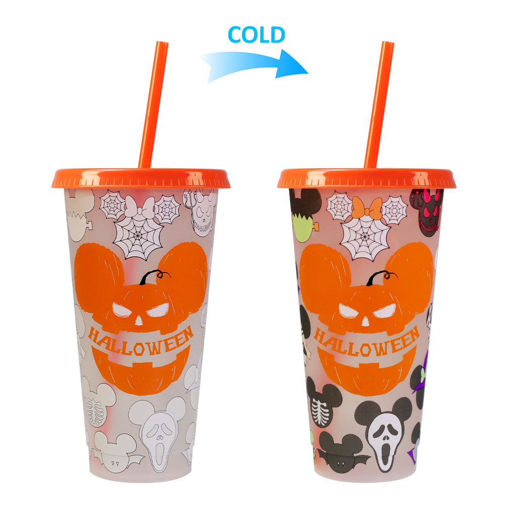 24oz Cryochromic Cup With Straw