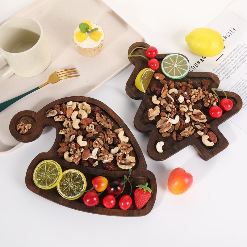 Christmas Theme Wooden Tray