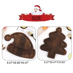 Christmas Theme Wooden Tray