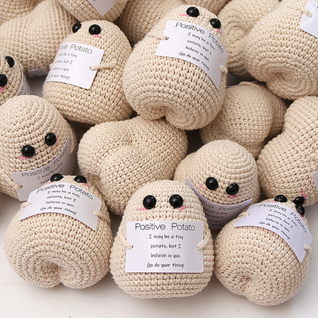 Handmade Knitted Positive Potato