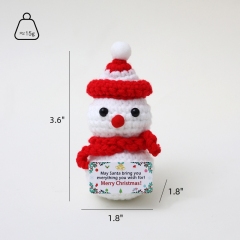 Mini Funny Handmade Knitted Christmas Doll