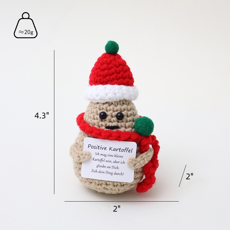 Mini Funny Handmade Knitted Christmas Doll