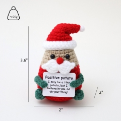 Mini Funny Handmade Knitted Christmas Doll
