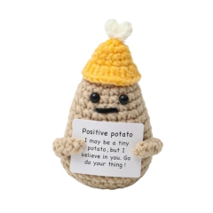 Mini Funny Handmade Knitted Positive Potato