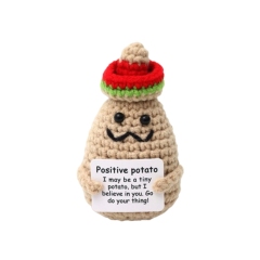 Mini Funny Handmade Knitted Positive Potato