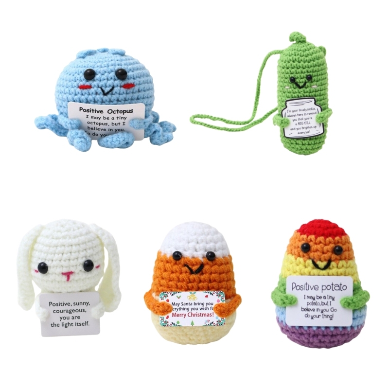 Mini Funny Handmade Knitted Positive Potato