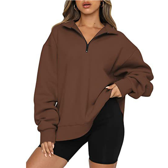 Oversized Pullover Long Sleeve Sweatshirt