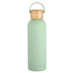 17oz Insulated Water Bottle WIth Bamboo Lid