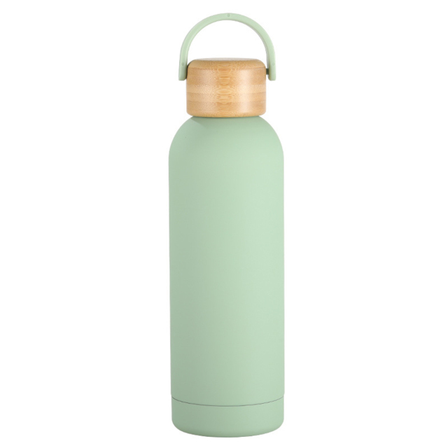 17oz Insulated Water Bottle WIth Bamboo Lid