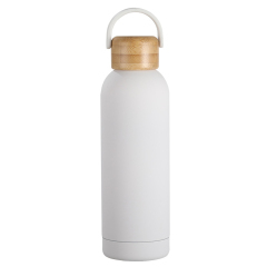 17oz Insulated Water Bottle WIth Bamboo Lid