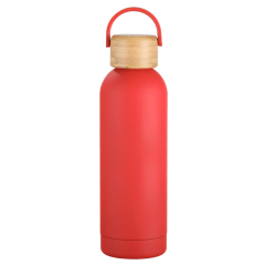 17oz Insulated Water Bottle WIth Bamboo Lid