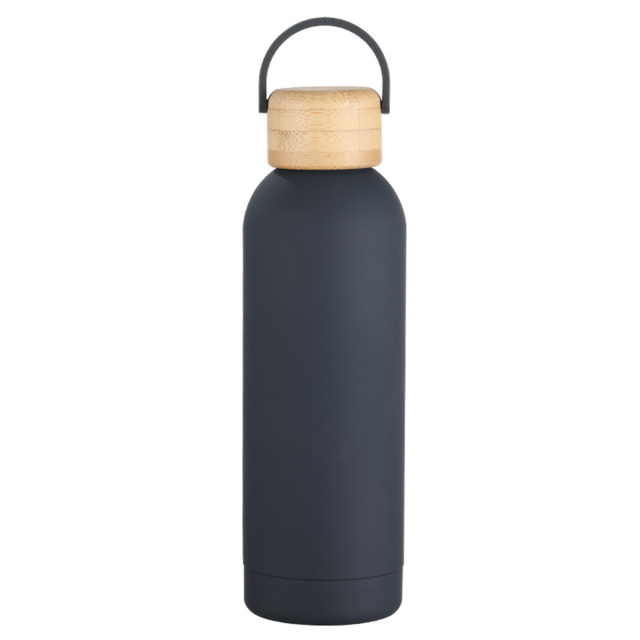 17oz Insulated Water Bottle WIth Bamboo Lid