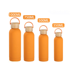 17oz Insulated Water Bottle WIth Bamboo Lid