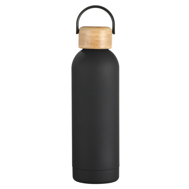 17oz Insulated Water Bottle WIth Bamboo Lid