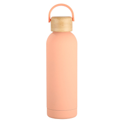 17oz Insulated Water Bottle WIth Bamboo Lid
