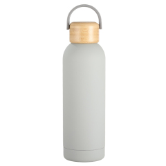 17oz Insulated Water Bottle WIth Bamboo Lid