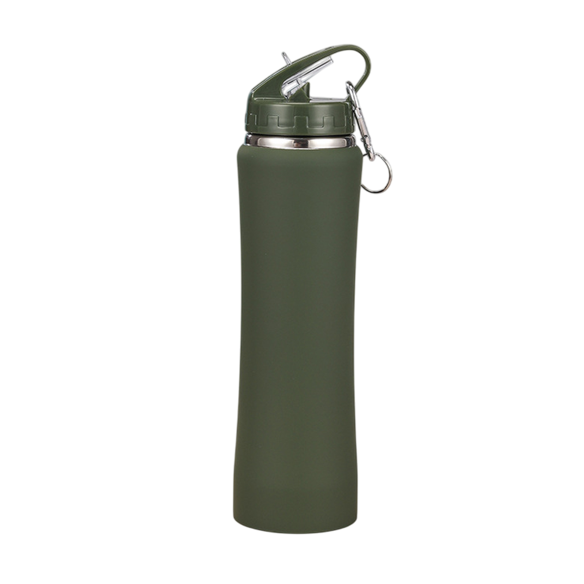 25 oz Stainless Steel Bottle With Carabiner