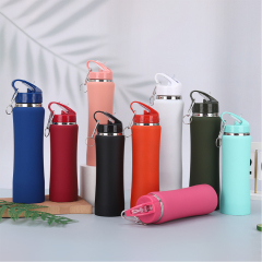 25 oz Stainless Steel Bottle With Carabiner