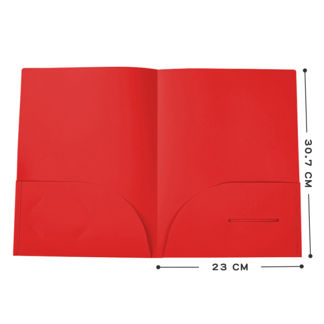 A4 Plastic 2 Pocket Folders
