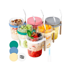 Overnight Oats Containers With Lids And Spoons