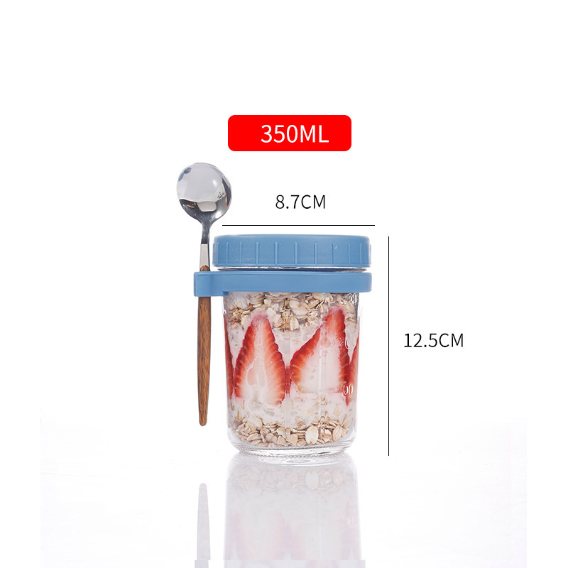 Overnight Oats Containers With Lids And Spoons