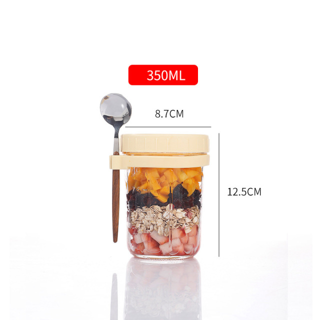 Overnight Oats Containers With Lids And Spoons