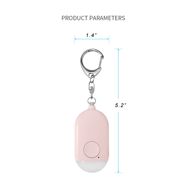 Safety Alarm Keychain With LED Light