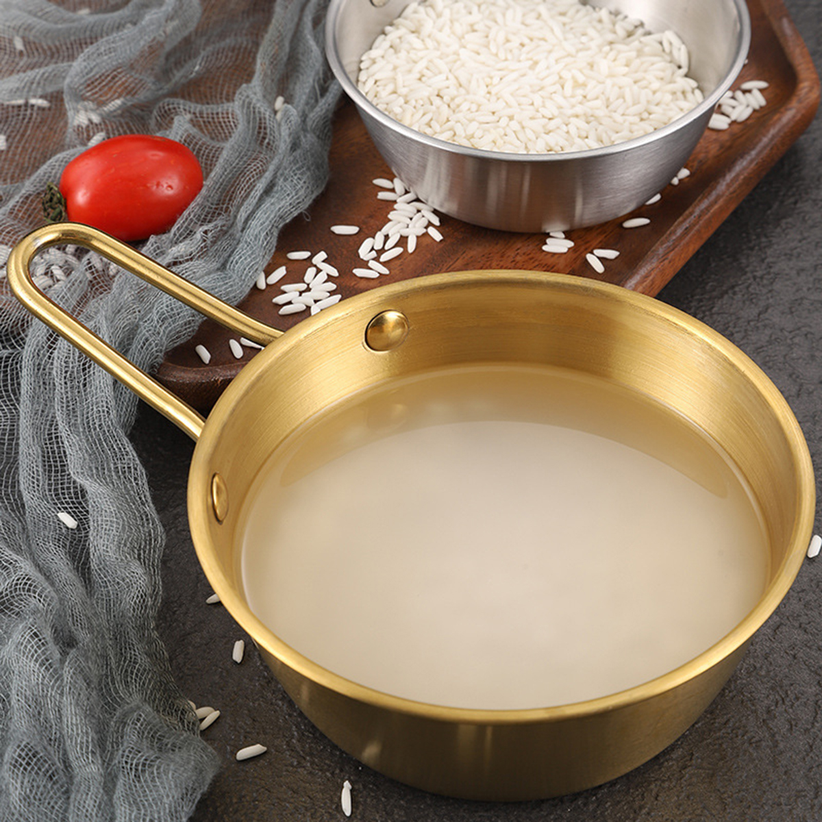 Stainless Steel Camping Bowl With Handle