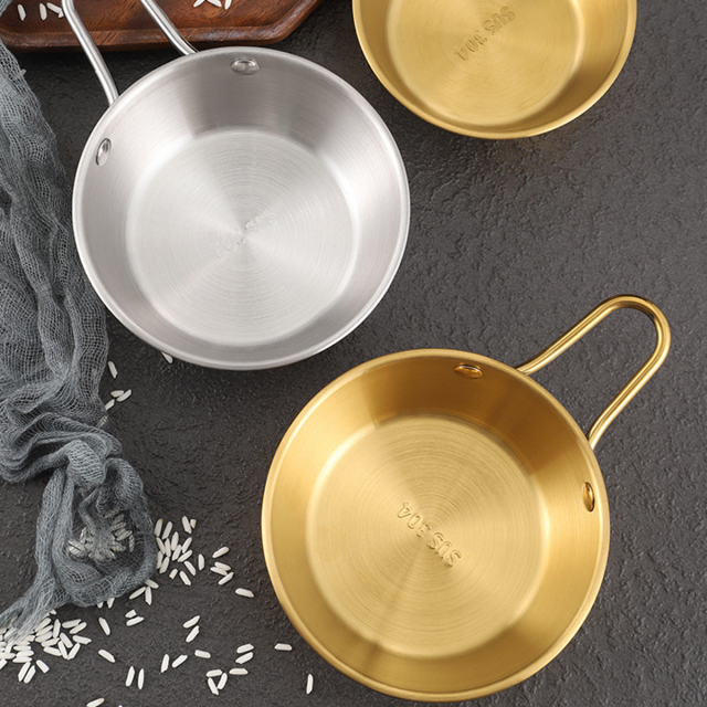 Stainless Steel Camping Bowl With Handle