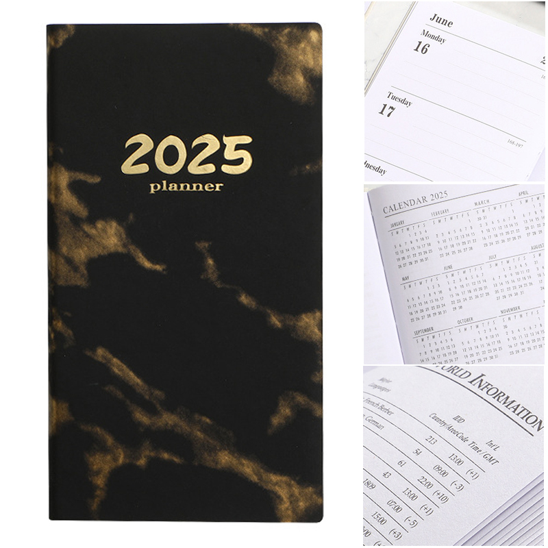 A6 Marble Lines Diary