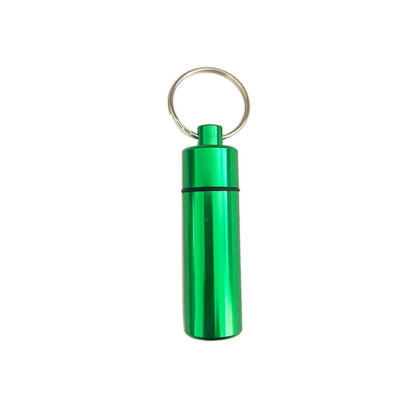 Aluminum Pill Case with Key Chain