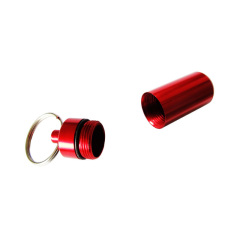 Aluminum Pill Case with Key Chain